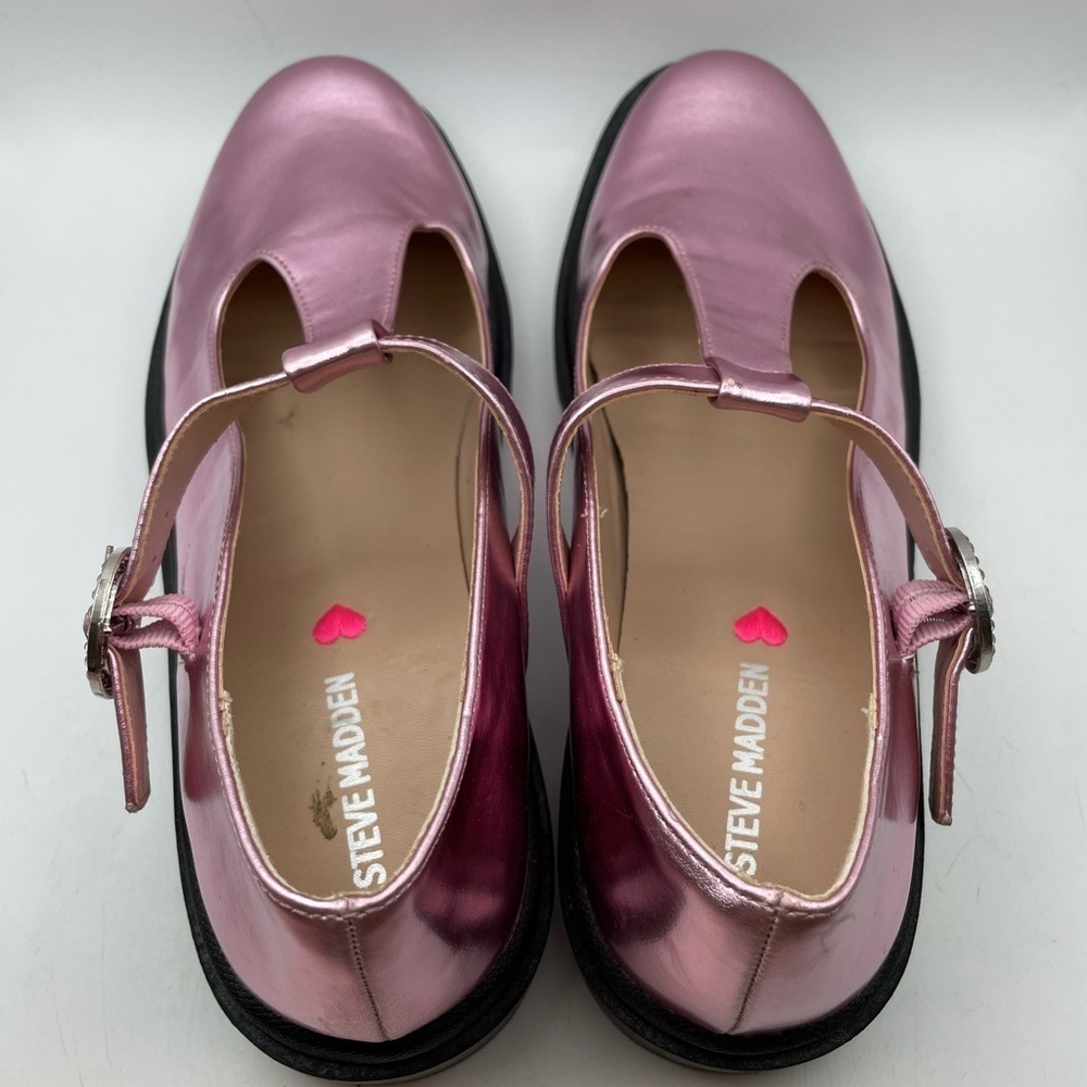 Steve Madden pink platform loafers size 5Y/ Womens 7 - Picture 6 of 10